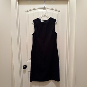 St John Black Sheath Dress Sz 10